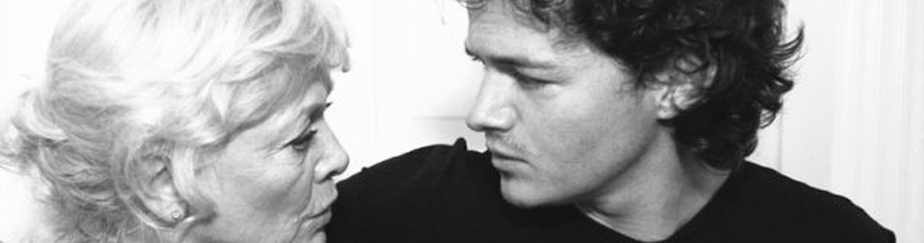 Theater and film director Sebastian Ugovsky with his mother - actress Karin Ugowski