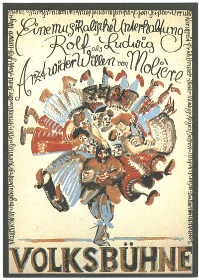 Der Arzt wider Willen - Volksbühne - Poster