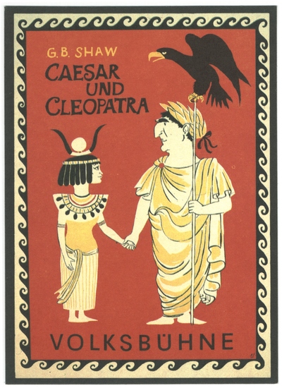 Caesar und Cleopatra - Volksbühne - Poster