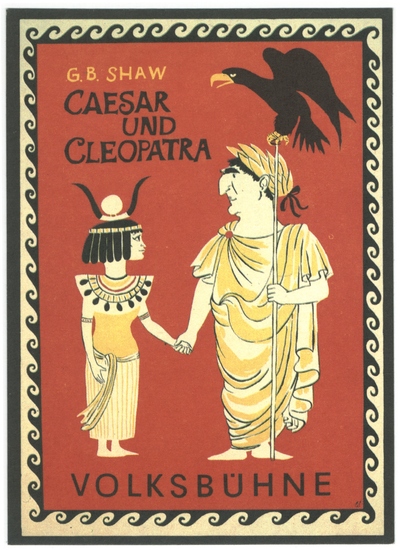 Caesar und Cleopatra - Volksbühne - Poster