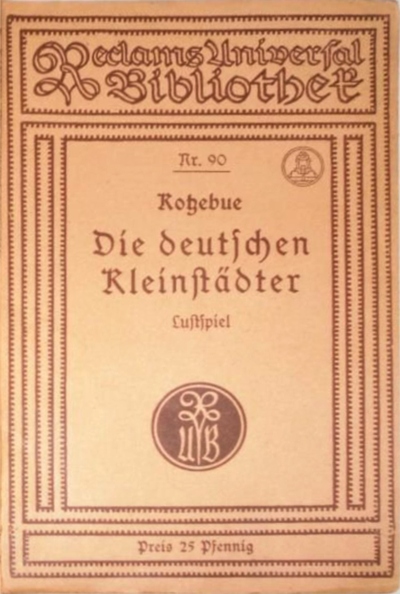 Die Deutschen Kleinstädter - Historisches Reclam Heft