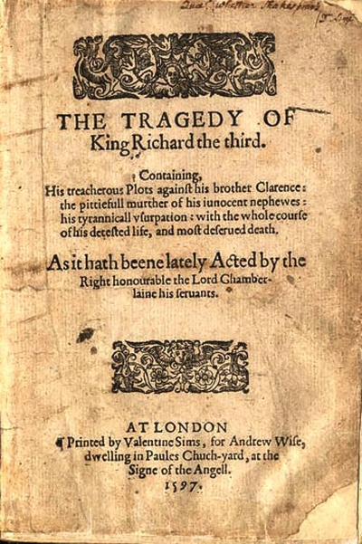 Richard III. - Der Fortschritt - William Shakespear - 1597