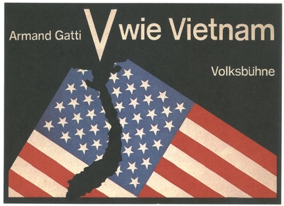 V wie Vietnam - Volksbühne -Poster