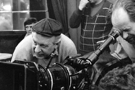 Horst E. Brandt am Filmset