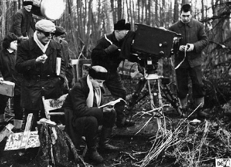 Konrad Petzold am Filmset