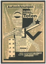 Aufzeichnungen eines Toten - Volksbühne - Poster