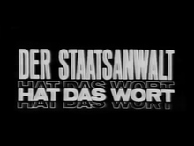 Der Staatsanwalt hat das Wort - Titelbild schwarz/weiss