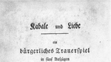 Kabale und Liebe - Friedrich Schiller - Historisches Buchcover